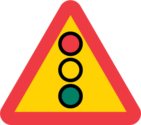 Varning för flerfärgssignal 