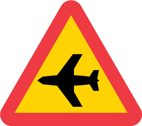 Varning för lågt flygande flygplan