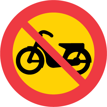 Förbud mot trafik med moped klass II