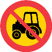 Förbud mot trafik med traktor och motorredskap klass II
