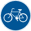 Påbjuden cykelbana